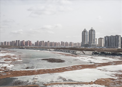 Inner Mongolia.
New enormous housing complex, under construction, totally inhabited.