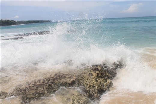 when the rock meets the waves