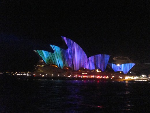 Light show @ Circular Quay
