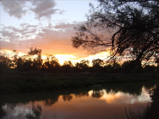 Sunset at the river