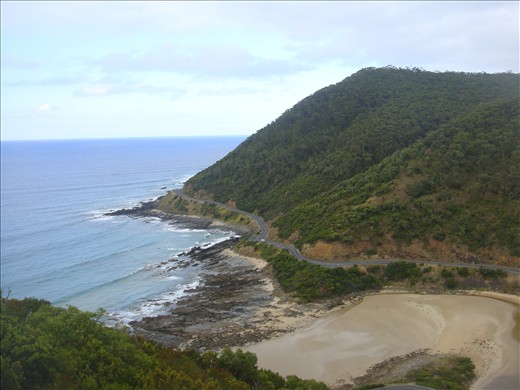 The winding Great Ocean Road