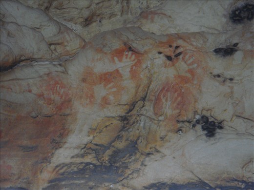 Aboriginal cave paintings, Manja Shelter, Grampians NP