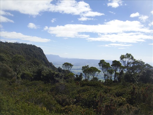 On the way to the summit of Nells Bluff