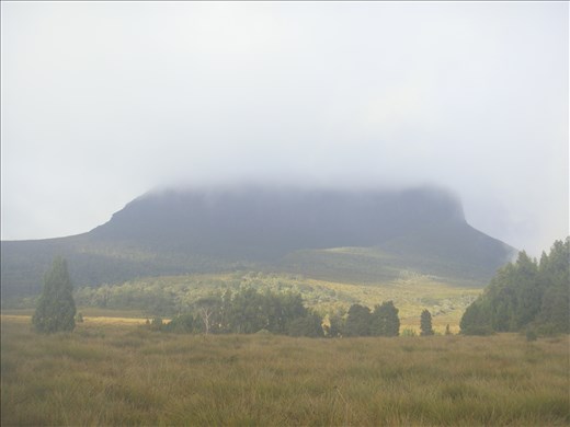 A shrouded Mt. Pelion West 