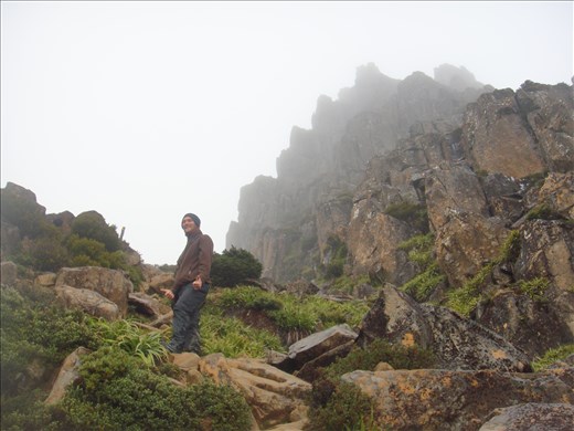 On the way to the summit of Mt. Ossa