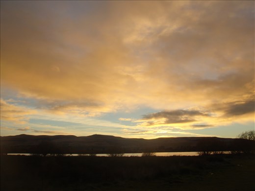 Sunset at the camping spot