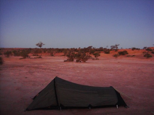 First night in the outback, Coober Pedy