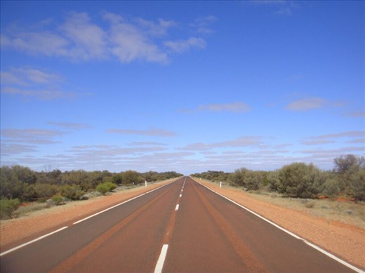 North toward the Red Centre