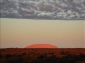 Uluru lights up at dawn while everything else remains shrouded in the dark: by thomasz, Views[137]