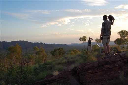 Bright sunset, Keep River NP