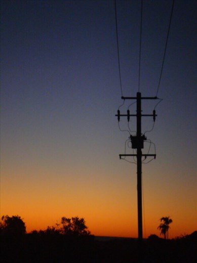 Grid at dusk, Gantheaume Point, Broome, WA
