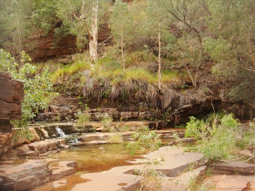 Top of the cascades, Dales Gorge, Karijini NP, WA