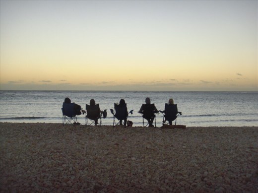 Watching the sunset, Cape Range NP, WA