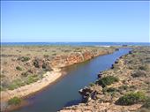 The gorge meets the ocean, Yardie Creek Gorge, Cape Range NP, WA: by thomasz, Views[168]