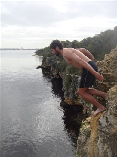Cliff jumping, Perth, WA