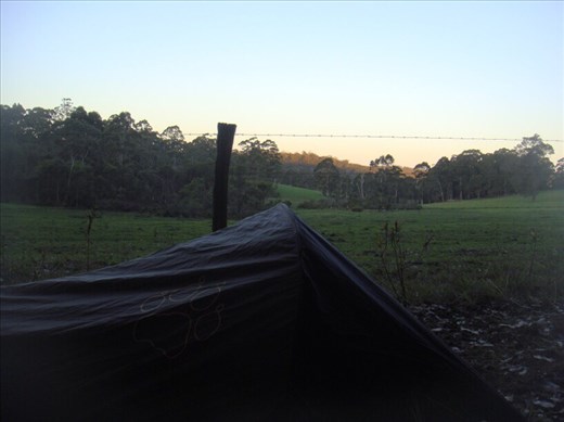 Camping in the paddock, Mt. Frankland NP, WA