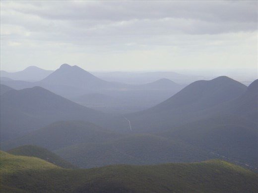 Road disappearing into the range, Stirling Range NP, WA