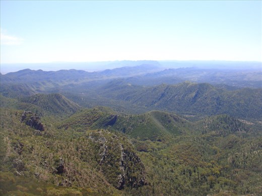 Looking out over the ranges, St Mary Peak, Flinders Ranges NP, SA