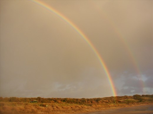 Double rainbow, Coorong NP, SA