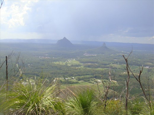 Glasshouse mountains, on Mt. Tibrogargan, QLD