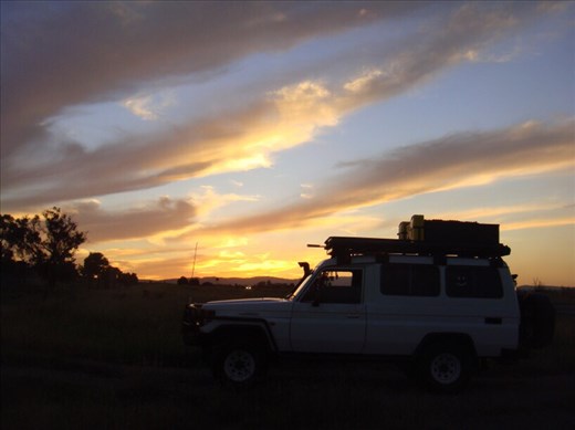 Sunset near Rolleston, QLD