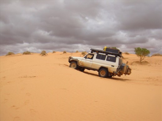 On the dunes of the Simpson Desert, QLD
