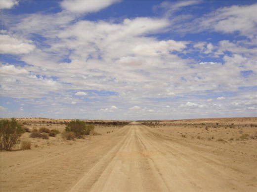 Dead straight, Birdsville Track, SA