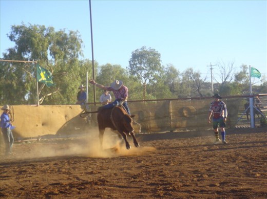 Bucking, rodeo @ Tibooburra, NSW