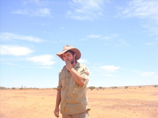It's damn bright and damn hot, Sturt NP, NSW