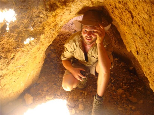 Down we went, Lively's Find, Arkaroola, SA