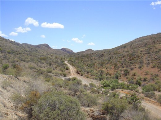 Driving down to Barraranna Gorge, Arkaroola, SA