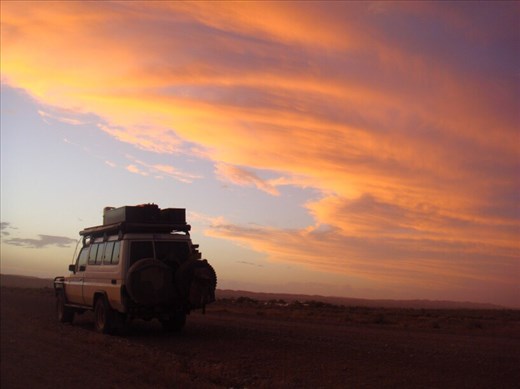 Sunset outside Copley, SA