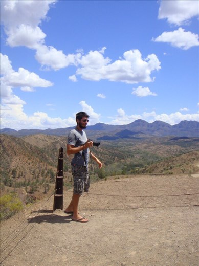 Carlo on Bunyeroo Valley Lookout, Flinders Ranges NP, SA