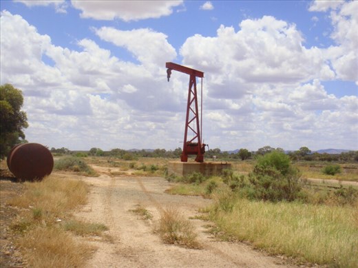 Old railway crane, Barrier Hightway, SA