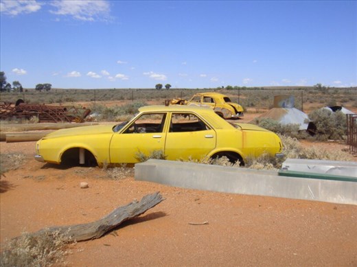 Car yard, Silverton, NSW