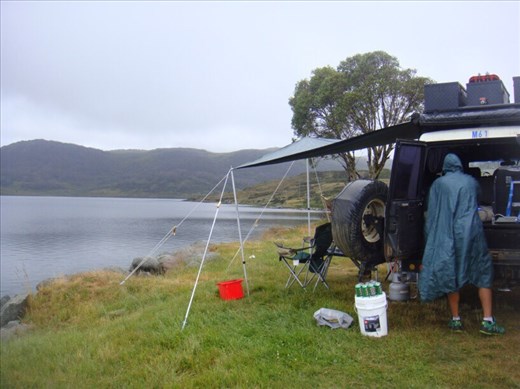 Camping at Rocky Valley Storage, Vic