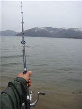 Having a fish, Lake Dartmouth, Vic: by thomasz, Views[105]