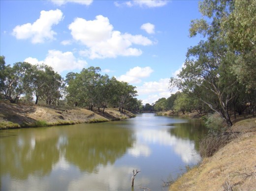The Darling river, Bourke, NSW.