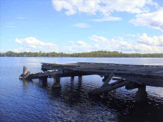 Historic warf, 'unmaintained due to lack of interest', Croki, NSW.