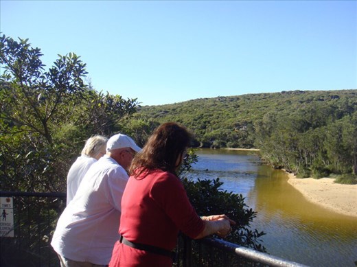 Val, Pat and Jenny, Wattamolla falls, Royal NP, NSW.