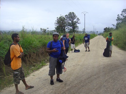 Waiting for transport, Prima, Efate.