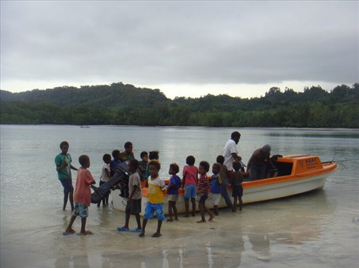 Arrival in Caroline Bay, no white man has set foot here in over 25 years, Malekula.