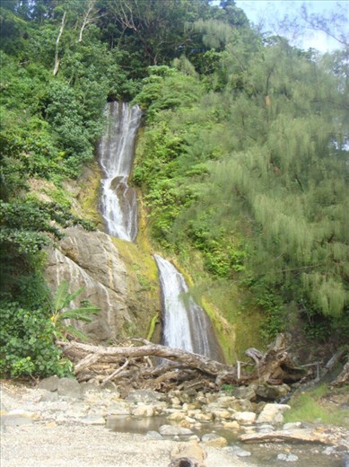Waterfall, between Limbinwen and White Sand, Malekula.