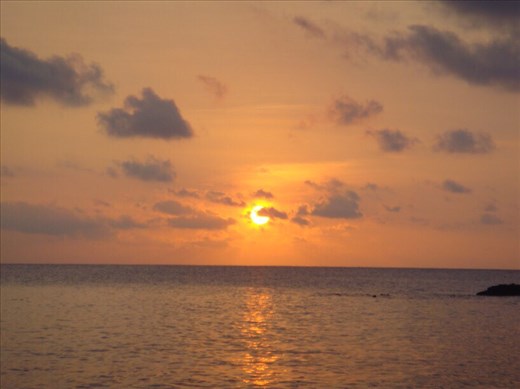 Last sunset in Caroline Bay, Malekula.