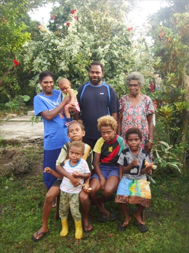 My new family (Clement is missing), Caroline Bay, Malekula.