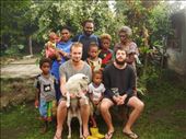 Family with Daniel and me and the dog, Caroline Bay, Malekula.: by thomasz, Views[159]