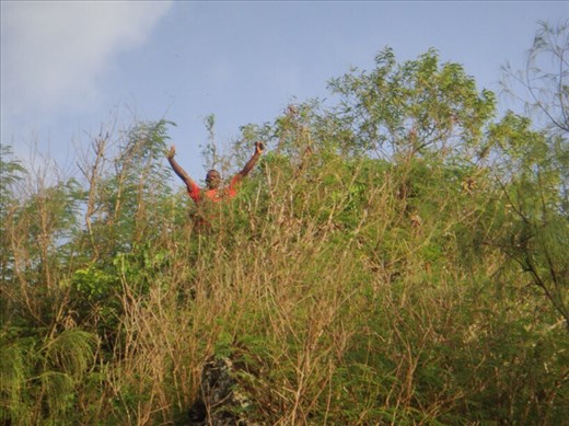 Maurice on a hill, Malekula.