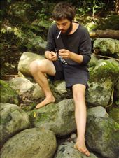 Smoking some local tobacco, Lombaha, Ambae.: by thomasz, Views[207]