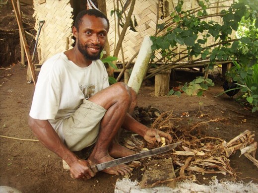 Luke's loving it, Lombaha, Ambae.