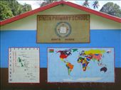 World- and cyclone tracking map, primary school, Lombaha, Ambae.: by thomasz, Views[143]